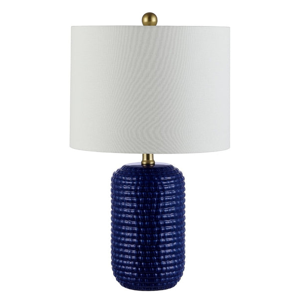 Safavieh JACE, Elegant 22-Inch Navy Blue Ceramic Table Lamp Set of 2 for Modern & Classic Home Décor TBL4342A-SET2