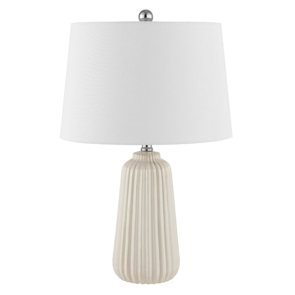 Safavieh SAWYER, 24-INCH CERAMIC TABLE LAMP - Timeless Design for Home Décor, Perfect for Any Room Style Ivory TBL4344A