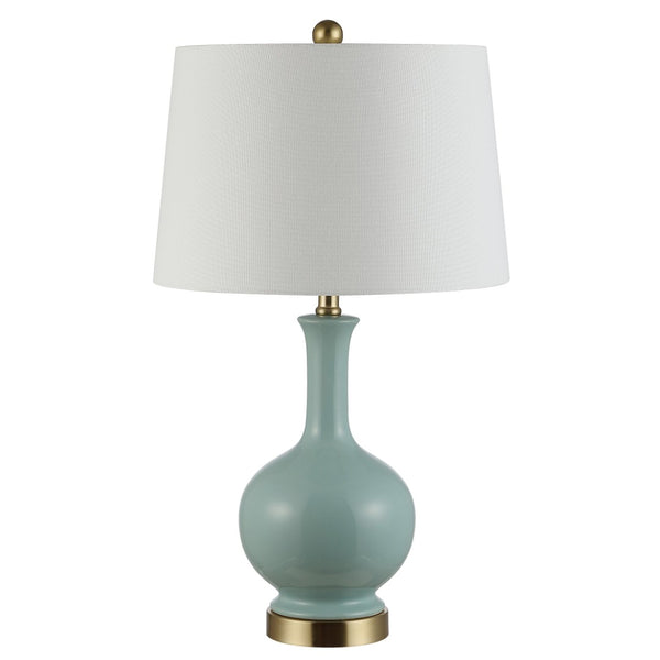 Safavieh BOWIE, 26-Inch Ceramic Table Lamp - Timeless Design for Stylish Living Rooms and Bedrooms Robins Egg Blue TBL4346B