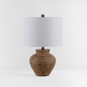 Safavieh KAMRYN, 23-Inch Brown Polyresin Table Lamp - Modern Elegance with Warm Ambient Light for Any Space TBL4351A