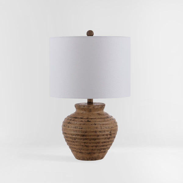 Safavieh KAMRYN, 23-Inch Brown Polyresin Table Lamp - Modern Elegance with Warm Ambient Light for Any Space TBL4351A