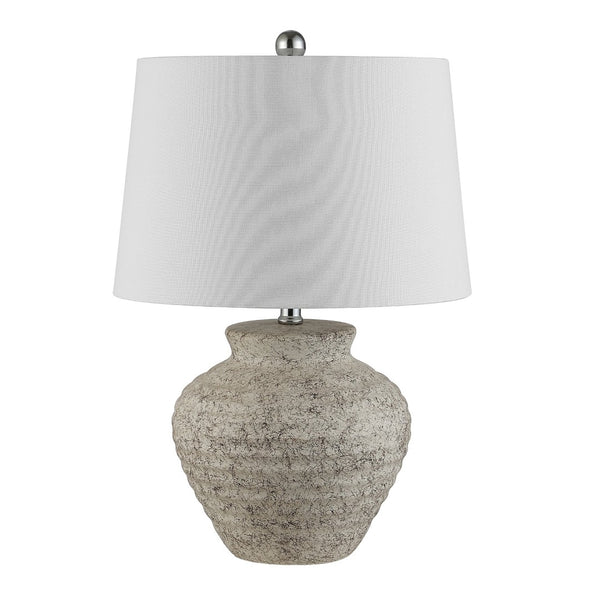 Safavieh LEDGER, Elegant Light Grey Ceramic Table Lamp for Modern Interiors - Perfect for Bedside & Living Room TBL4352A