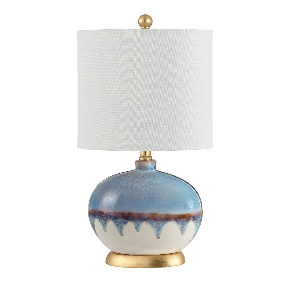 Safavieh KOA, 21-Inch Blue Ceramic Table Lamp - Stylish & Versatile Accent for Modern Home Decor & Spaces TBL4355A