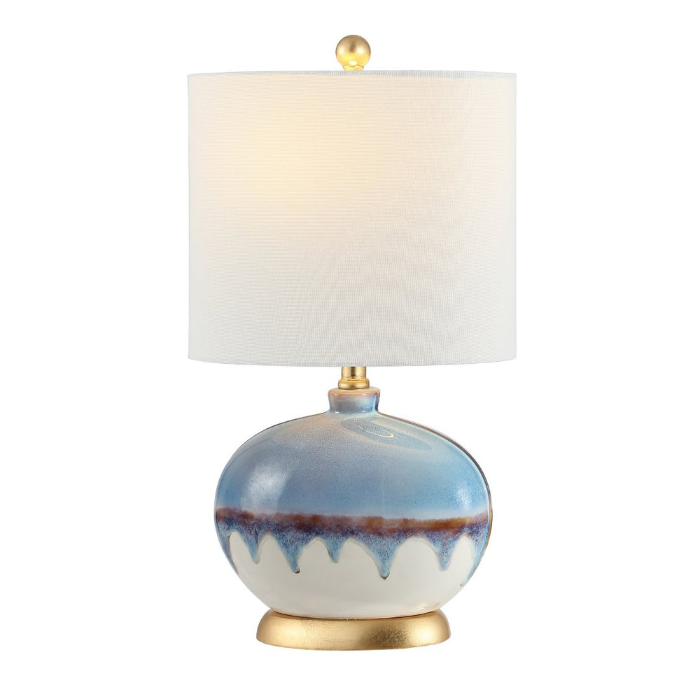 Safavieh KOA, 21-Inch Blue Ceramic Table Lamp - Stylish & Versatile Accent for Modern Home Decor & Spaces TBL4355A
