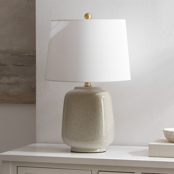 Safavieh BRIXTON, 23-Inch Cream & Blue Ceramic Table Lamp - Timeless Elegance for Modern & Classic Spaces TBL4356A