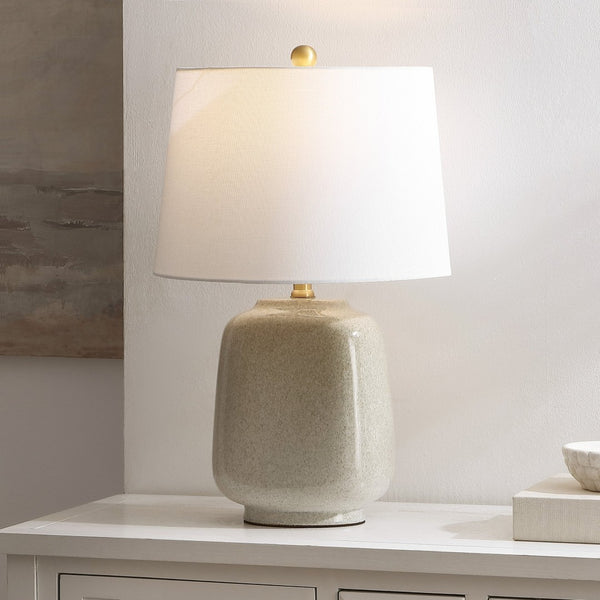 Safavieh BRIXTON, 23-Inch Cream & Blue Ceramic Table Lamp - Timeless Elegance for Modern & Classic Spaces TBL4356A