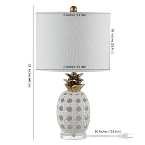 Safavieh SONNY, 24-Inch White Ceramic Table Lamp - Elegant Design for Living Rooms, Bedrooms, and Offices TBL4357A