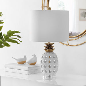 Safavieh SONNY, 24-Inch White Ceramic Table Lamp - Elegant Design for Living Rooms, Bedrooms, and Offices TBL4357A