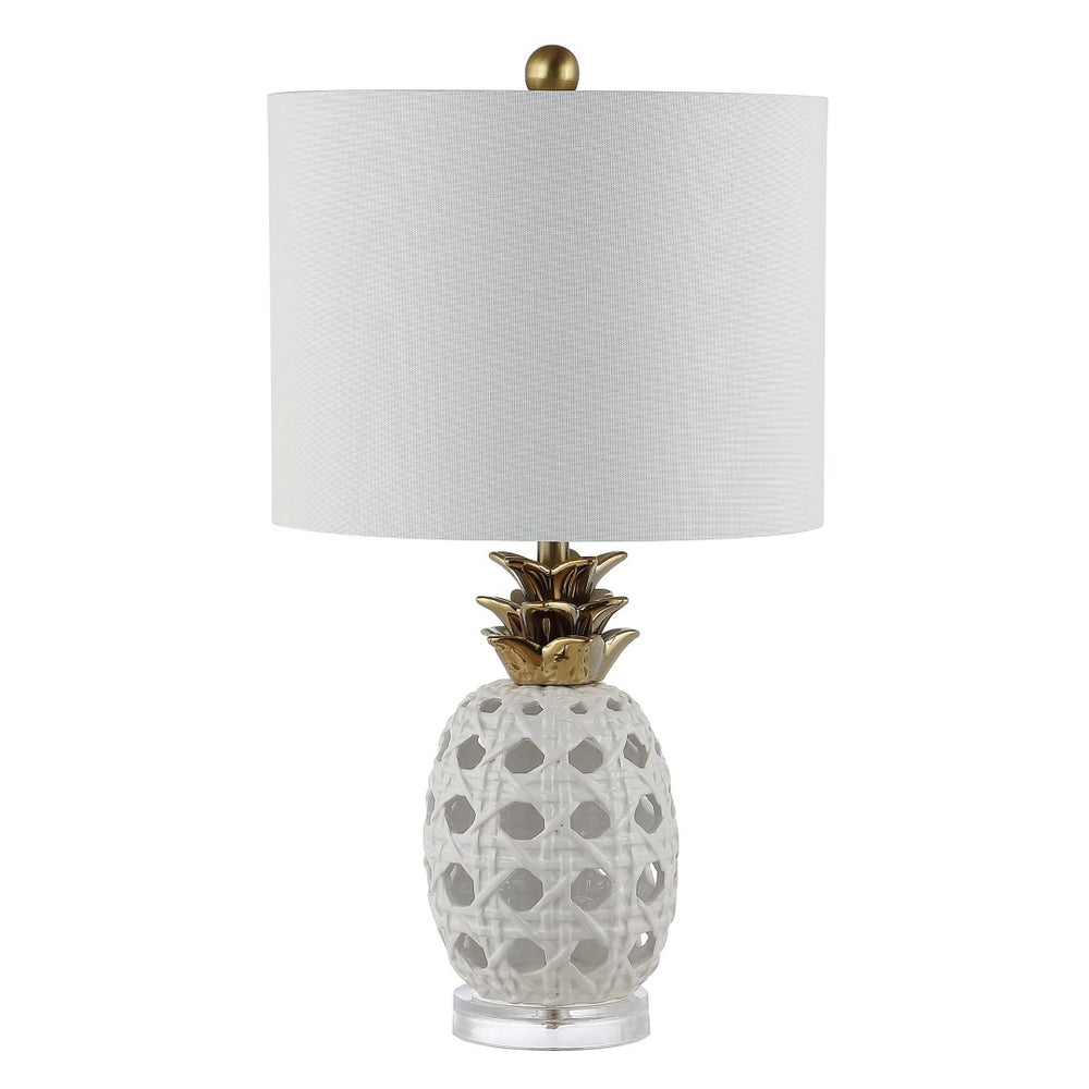 Safavieh SONNY, 24-Inch White Ceramic Table Lamp - Elegant Design for Living Rooms, Bedrooms, and Offices TBL4357A