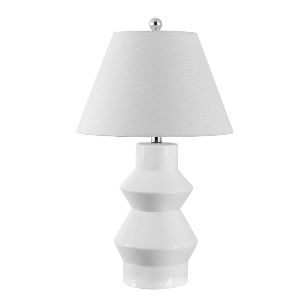 Safavieh LARCIA, 25.5 Inch White Ceramic Table Lamp - Stylish Ambient Lighting for Home Decor & Elegance TBL4359A