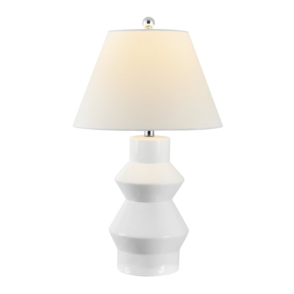 Safavieh LARCIA, 25.5 Inch White Ceramic Table Lamp - Stylish Ambient Lighting for Home Decor & Elegance TBL4359A