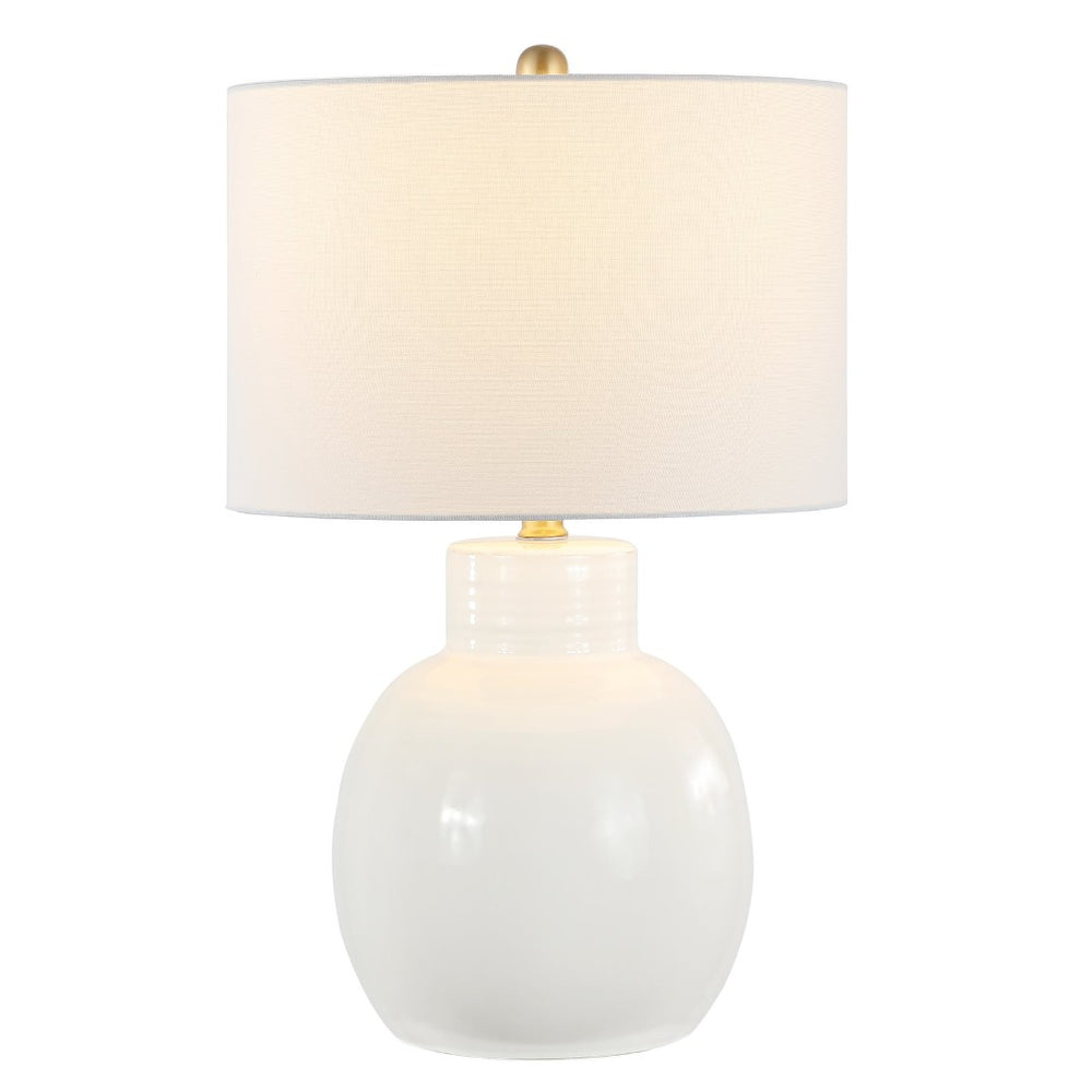 Safavieh SYRA, 24-Inch Ivory Ceramic Table Lamp - Elegant Glow for Living Rooms, Bedrooms & Office Spaces TBL4360A