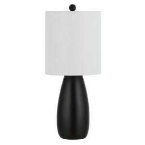 Safavieh ARLIA, Elegant 24-Inch Black Resin Table Lamp Set of 2 for Modern Home Décor & Ambient Lighting TBL4363A-SET2