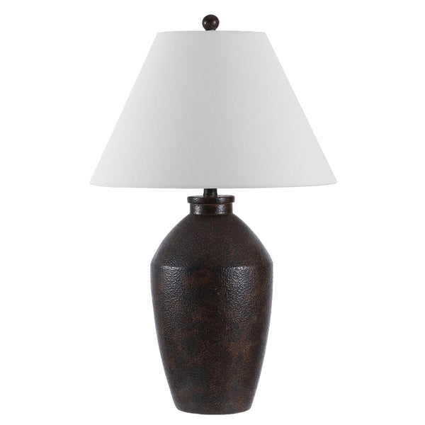 Safavieh RANI, 29.5-Inch Brown Resin Table Lamp - Elegant Ambient Lighting for Modern & Traditional Spaces TBL4365A