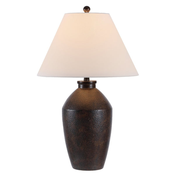 Safavieh RANI, 29.5-Inch Brown Resin Table Lamp - Elegant Ambient Lighting for Modern & Traditional Spaces TBL4365A