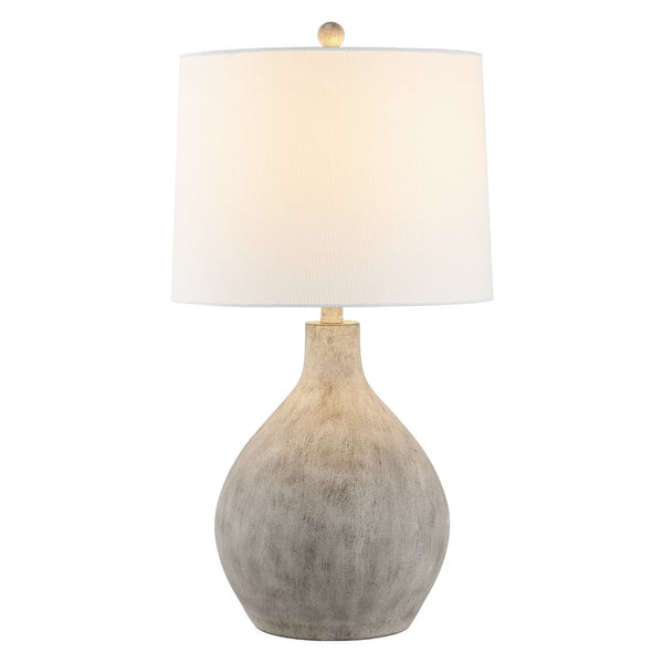 Safavieh TOLEN, 26.25-Inch Grey Resin Table Lamp - Modern Ambient Lighting for Stylish Living Spaces & Offices TBL4366A