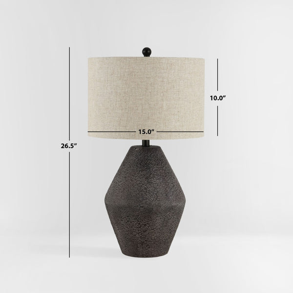 Safavieh ERSTA, 26.5-Inch Brown Resin Table Lamp - Stylish Accent Lighting for Modern & Traditional Spaces TBL4367A