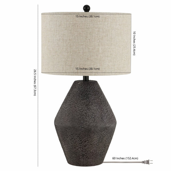 Safavieh ERSTA, 26.5-Inch Brown Resin Table Lamp - Stylish Accent Lighting for Modern & Traditional Spaces TBL4367A