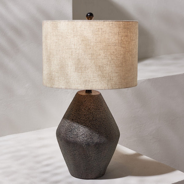 Safavieh ERSTA, 26.5-Inch Brown Resin Table Lamp - Stylish Accent Lighting for Modern & Traditional Spaces TBL4367A