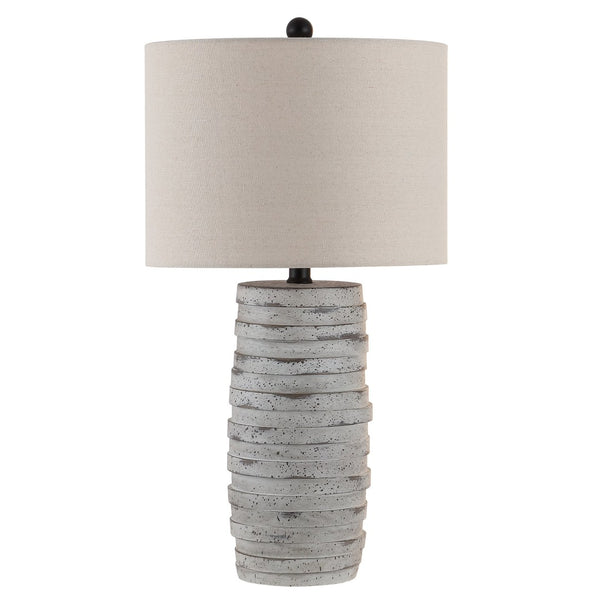 Safavieh ALRON, Elegant 26.5 Inch Grey Resin Table Lamp for Modern Spaces - Stylish Illumination & Design TBL4372A