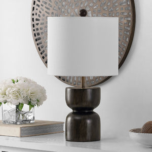 Safavieh LASTRA, 20.5 Inch Dark Brown Resin Table Lamp – Stylish Accent for Cozy Living Rooms & Bedrooms TBL4381A