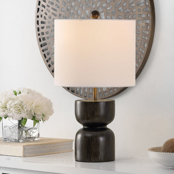 Safavieh LASTRA, 20.5 Inch Dark Brown Resin Table Lamp – Stylish Accent for Cozy Living Rooms & Bedrooms TBL4381A