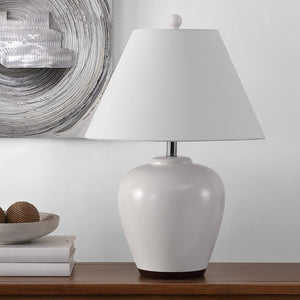 Safavieh ETREN, 24.5-Inch Ivory Ceramic Table Lamp - Elegant Design for Soft Illumination and Stylish Decor TBL4386A