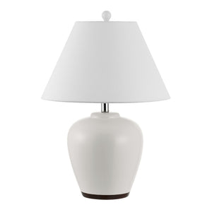 Safavieh ETREN, 24.5-Inch Ivory Ceramic Table Lamp - Elegant Design for Soft Illumination and Stylish Decor TBL4386A