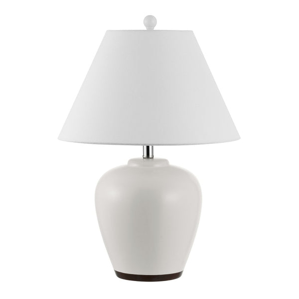 Safavieh ETREN, 24.5-Inch Ivory Ceramic Table Lamp - Elegant Design for Soft Illumination and Stylish Decor TBL4386A