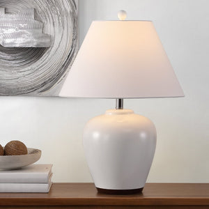 Safavieh ETREN, 24.5-Inch Ivory Ceramic Table Lamp - Elegant Design for Soft Illumination and Stylish Decor TBL4386A