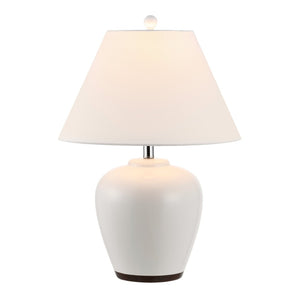 Safavieh ETREN, 24.5-Inch Ivory Ceramic Table Lamp - Elegant Design for Soft Illumination and Stylish Decor TBL4386A
