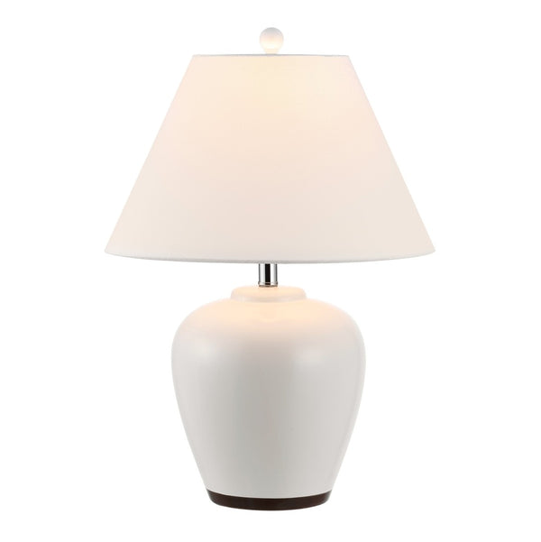 Safavieh ETREN, 24.5-Inch Ivory Ceramic Table Lamp - Elegant Design for Soft Illumination and Stylish Decor TBL4386A