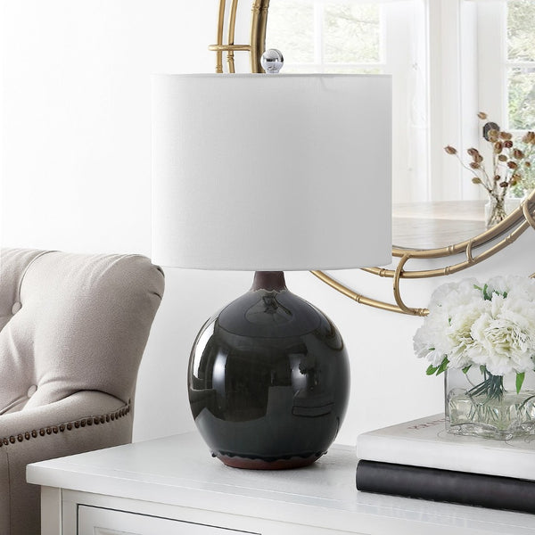 Safavieh WILA, Elegant 23-Inch Brown Ceramic Table Lamp for Timeless Style & Warm Ambient Lighting Decor TBL4387A