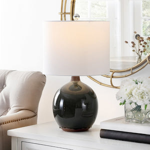 Safavieh WILA, Elegant 23-Inch Brown Ceramic Table Lamp for Timeless Style & Warm Ambient Lighting Decor TBL4387A