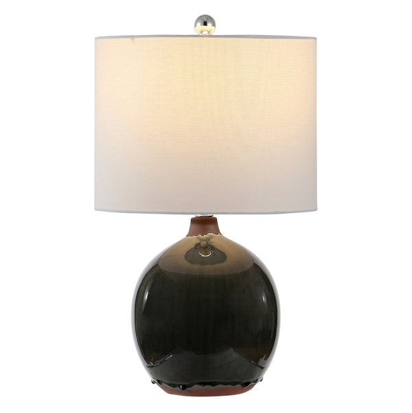 Safavieh WILA, Elegant 23-Inch Brown Ceramic Table Lamp for Timeless Style & Warm Ambient Lighting Decor TBL4387A