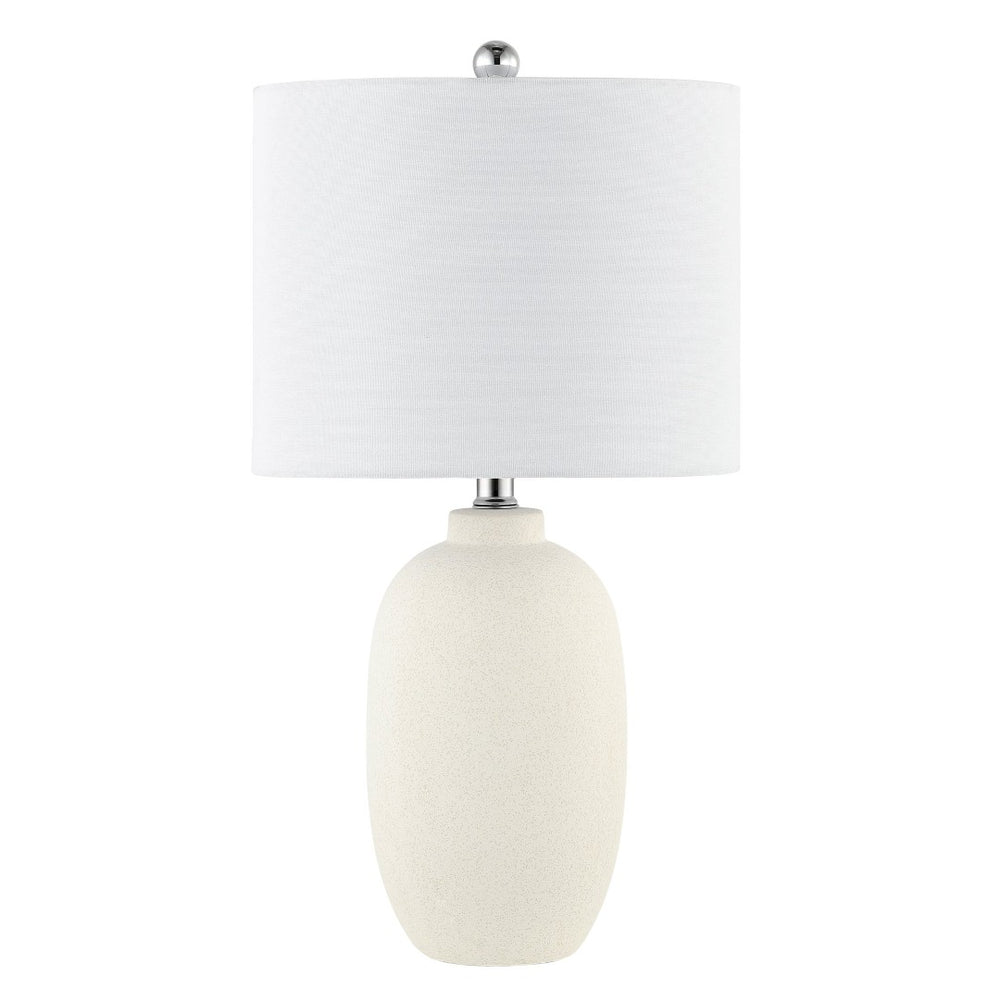 Safavieh ZEMA, 25-Inch Ivory Ceramic Table Lamp - Elegant Design for Living Rooms, Bedrooms & Offices TBL4388A