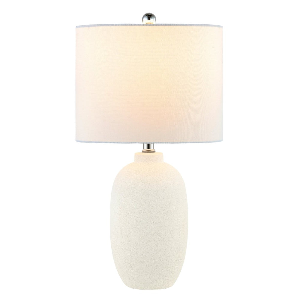 Safavieh ZEMA, 25-Inch Ivory Ceramic Table Lamp - Elegant Design for Living Rooms, Bedrooms & Offices TBL4388A
