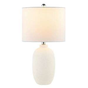 Safavieh ZEMA, 25-Inch Ivory Ceramic Table Lamp - Elegant Design for Living Rooms, Bedrooms & Offices TBL4388A
