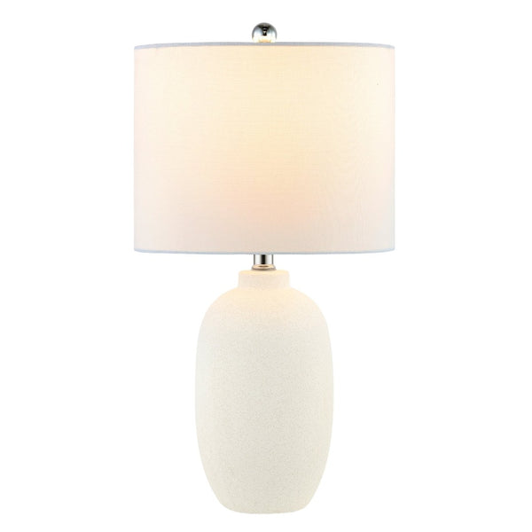 Safavieh ZEMA, 25-Inch Ivory Ceramic Table Lamp - Elegant Design for Living Rooms, Bedrooms & Offices TBL4388A