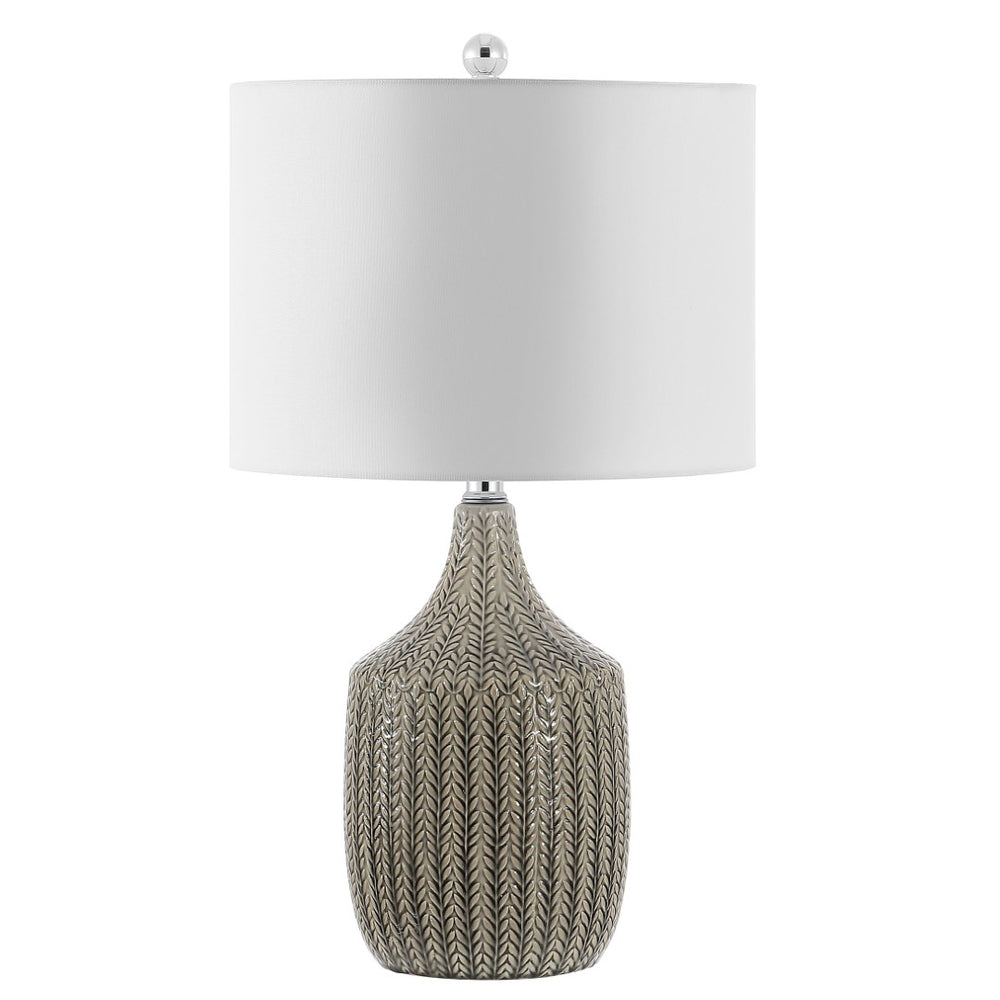 Safavieh SECIA, SECIA 25-Inch Grey Ceramic Table Lamp - Elegant Design for Soft Ambient Lighting in Any Space TBL4389A
