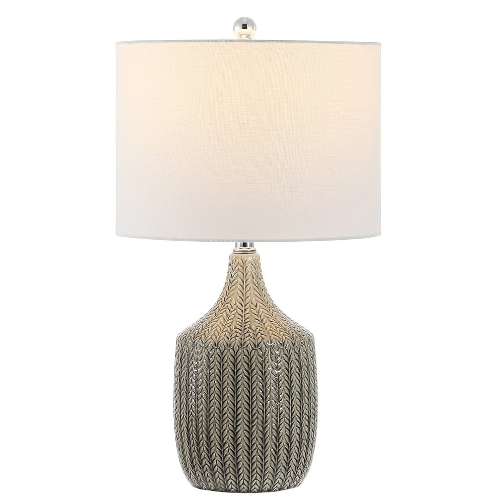 Safavieh SECIA, SECIA 25-Inch Grey Ceramic Table Lamp - Elegant Design for Soft Ambient Lighting in Any Space TBL4389A