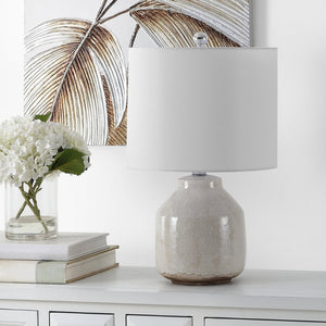 Safavieh TRAKEN, Elegant Antique White Ceramic Table Lamp - 21.5" High for Cozy Ambiance & Timeless Style TBL4396A