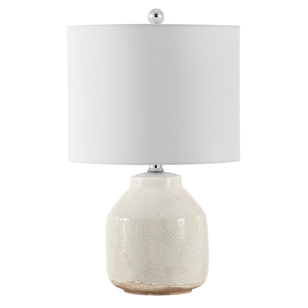 Safavieh TRAKEN, Elegant Antique White Ceramic Table Lamp - 21.5" High for Cozy Ambiance & Timeless Style TBL4396A