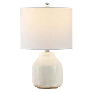 Safavieh TRAKEN, Elegant Antique White Ceramic Table Lamp - 21.5" High for Cozy Ambiance & Timeless Style TBL4396A
