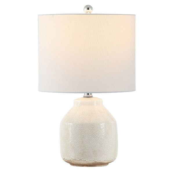 Safavieh TRAKEN, Elegant Antique White Ceramic Table Lamp - 21.5" High for Cozy Ambiance & Timeless Style TBL4396A