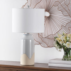 Safavieh BEVLEN, 27.5 Inch Antique White Ceramic Table Lamp – Elegant Home Accent for Warm, Inviting Spaces TBL4402A