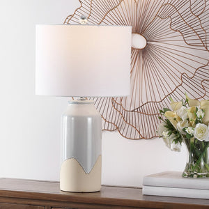Safavieh BEVLEN, 27.5 Inch Antique White Ceramic Table Lamp – Elegant Home Accent for Warm, Inviting Spaces TBL4402A