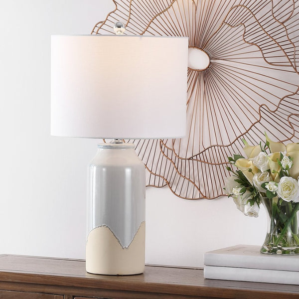 Safavieh BEVLEN, 27.5 Inch Antique White Ceramic Table Lamp – Elegant Home Accent for Warm, Inviting Spaces TBL4402A
