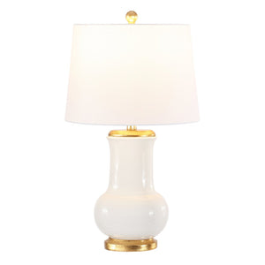 Safavieh EMBERSON, 25-Inch Ivory & Gold Ceramic Table Lamp – Elegant Lighting for Modern & Traditional Homes TBL4414A