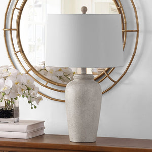 Safavieh SABRIN, 26-Inch Cream Resin Table Lamp - Timeless Elegance for Modern & Classic Interiors, Versatile Use TBL4417A